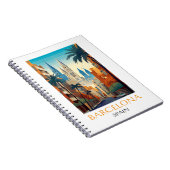 Beautiful Barcelona Spain Retro Vintage Travel Notizblock (Rechte Seite)