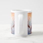 Beautiful Barn Owl Flowers  Jumbo-Tasse (Rückseite)