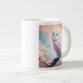 Beautiful Barn Owl Flowers  Jumbo-Tasse (Vorderseite Rechts)
