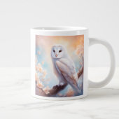 Beautiful Barn Owl Flowers  Jumbo-Tasse (Rechts)