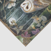 Beautiful Barn Owl in the Moonlight Illustration Seidenpapier (Ausschnitt)