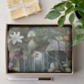 Beautiful Barn Owl in the Moonlight Illustration Seidenpapier (Geschenk)