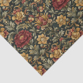Beautiful Baroque Damask Pattern Florals Seidenpapier (Ausschnitt)