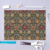 Beautiful Baroque Damask Pattern Florals Seidenpapier (Handwerk)