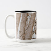 Beautiful Barred Owl Audubon Zweifarbige Tasse (Links)