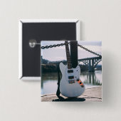 Beautiful Bass Guitar Button (Vorne & Hinten)