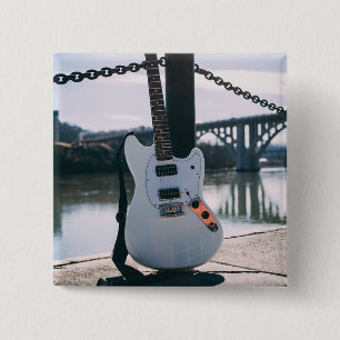 Beautiful Bass Guitar Button