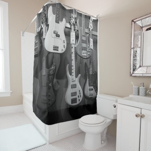 Beautiful Bass Guitar Duschvorhang (Beispiel)