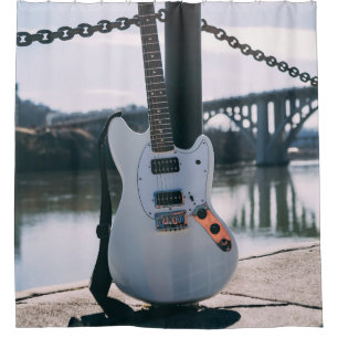 Beautiful Bass Guitar Duschvorhang