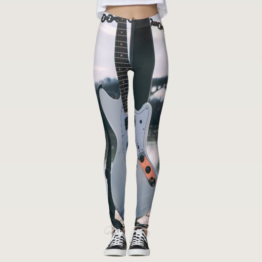 Beautiful Bass Guitar Leggings (Vorderseite)