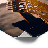 Beautiful Bass Guitar Poster (Ecke)