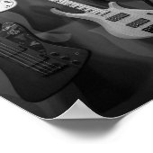 Beautiful Bass Guitar Poster (Ecke)