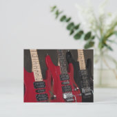 Beautiful Bass Guitar Postkarte (Stehend Vorderseite)