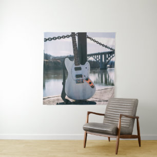 Beautiful Bass Guitar Wandteppich