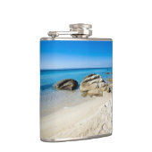 Beautiful beach at the Mediterranean Sea Flachmann (Rechts)