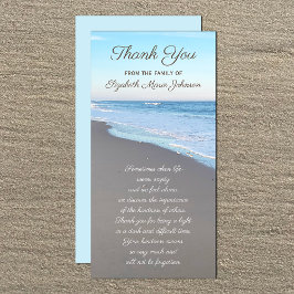 Beautiful Beach Beileid Vielen Dank, dass Sie 4 x  Dankeskarte