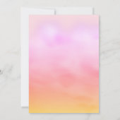 Beautiful Beach Brautparty Wasserfarbe - pink Einladung (Rückseite)