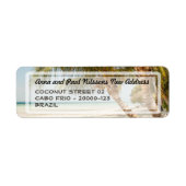 Beautiful Beach Scene Address Label (Vorne)
