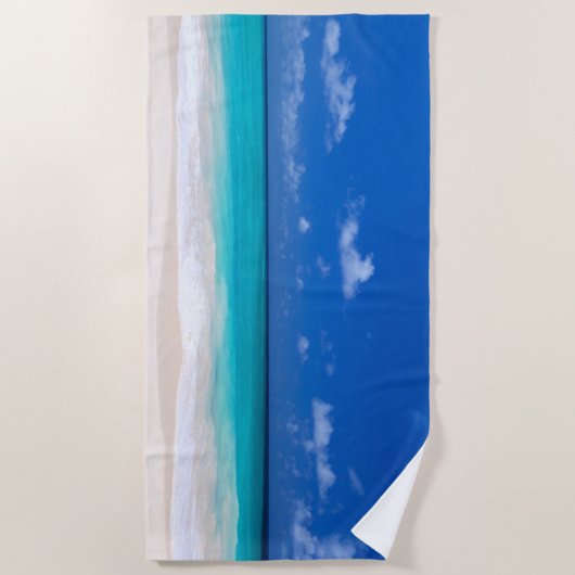 Beautiful Beach Scene Sand Surf Strandtuch (Vorderseite)