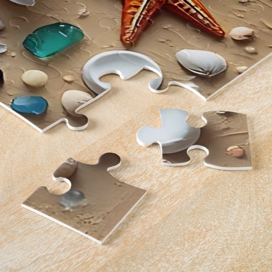 Beautiful Beach Scene with Palm Trees Puzzle (Seite)