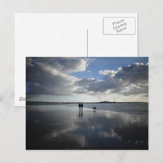 Beautiful Beach Scenery Postkarte (Vorne/Hinten)