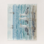 Beautiful Beach Seagulls Ocean Vacation Rente Puzzle (Vertikal)
