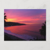 Beautiful Beach Sunrise Postcard Postkarte (Vorderseite)