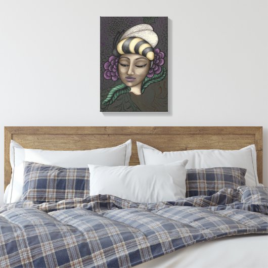Beautiful Beekeeper Canvas Print Leinwanddruck (Insitu (Schlafzimmer))