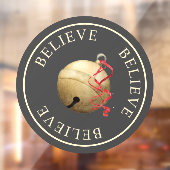 Beautiful BELIEVE mit Jingle Bell Weihnachten Fensteraufkleber (Blatt 2)