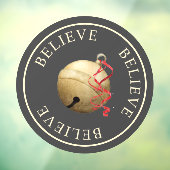 Beautiful BELIEVE mit Jingle Bell Weihnachten Fensteraufkleber (Blatt 3)