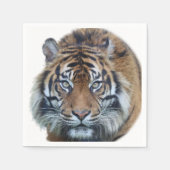 Beautiful Bengal Tiger Face Photo Serviette (Vorderseite)