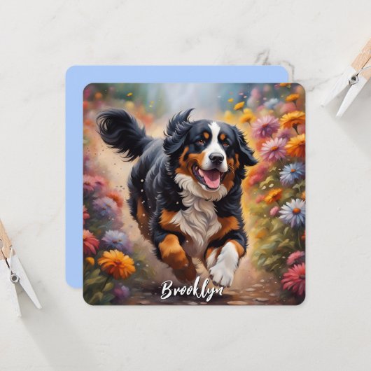 Beautiful Bernese Mountain Dog (Vorderseite/Rückseite Beispiel)
