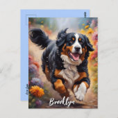 Beautiful Bernese Mountain Dog Postkarte (Vorne/Hinten)