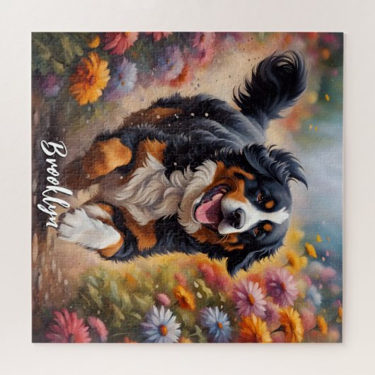 Beautiful Bernese Mountain Dog Puzzle (Horizontal)