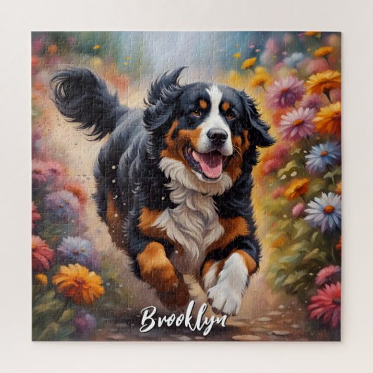 Beautiful Bernese Mountain Dog Puzzle (Vertikal)