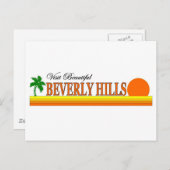 Beautiful Beverly Hills, Kalifornien Postkarte (Vorne/Hinten)