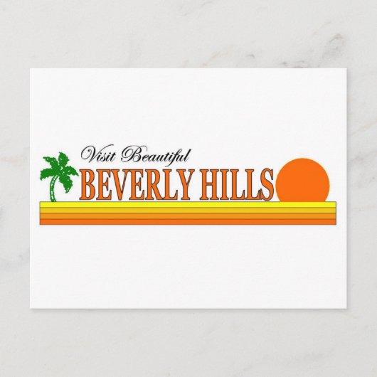 Beautiful Beverly Hills, Kalifornien Postkarte (Vorderseite)