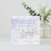 Beautiful Bibel Verse Inspiriert Zitatprinzessin Karte (Stehend Vorderseite)