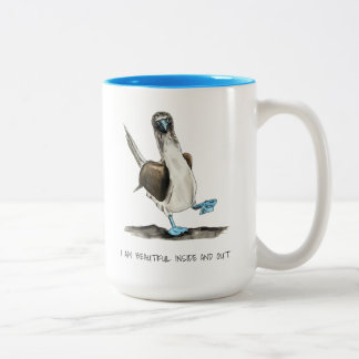Beautiful Bird Affirmations Zwei-Tone-Kaffee-Tasse Zweifarbige Tasse