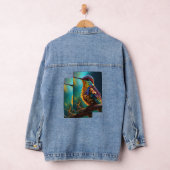 Beautiful Bird gedruckt Denim Jacket Jeansjacke (Hangar)