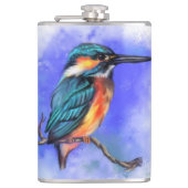 Beautiful Bird Kingfisher Flask Flachmann (Vorderseite)