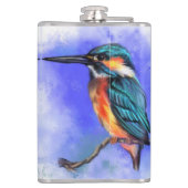 Beautiful Bird Kingfisher Flask Flachmann (Rückseite)