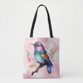 Beautiful bird on a branch tasche (Vorderseite)