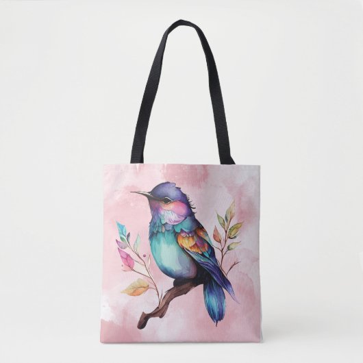 Beautiful bird on a branch tasche (Vorderseite)