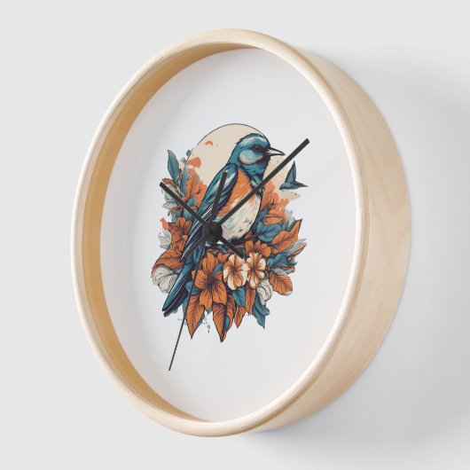 Beautiful Bird Uhr (Winkel)