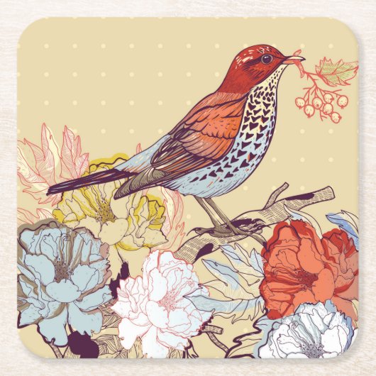 Beautiful Bird Untersetzer Set (Vorderseite)