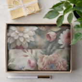 Beautiful Bird with an Assortment of Flowers Seidenpapier (Geschenk)