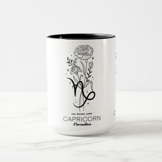 Beautiful Birth Month /Zodiac Sign/Capricorn Tasse (Zentrum)