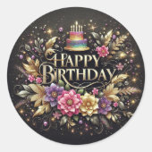 Beautiful birthday sticker (Vorderseite)