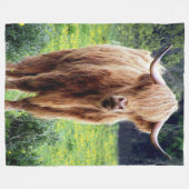 Beautiful Bison Fleecedecke (Vorderseite (Horizontal))